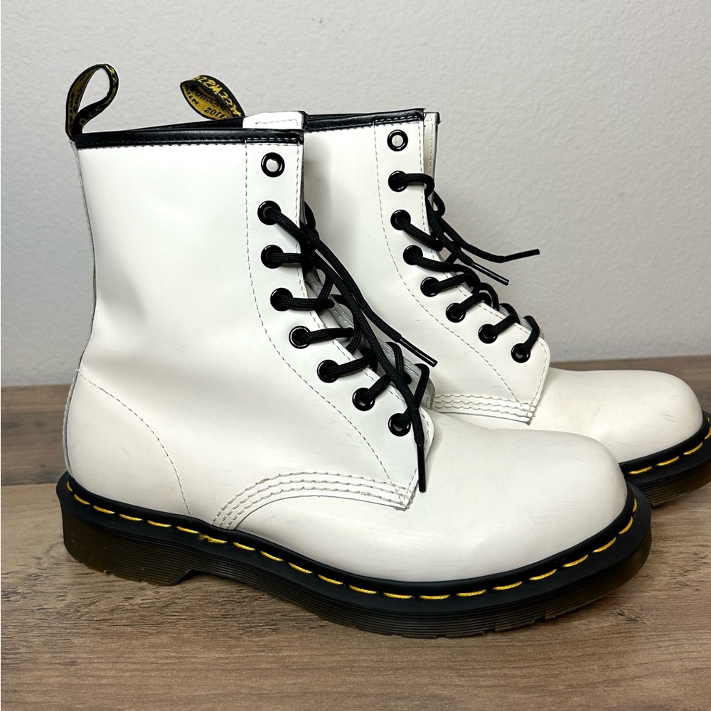 Dr. Martens White Boots women’s size 8